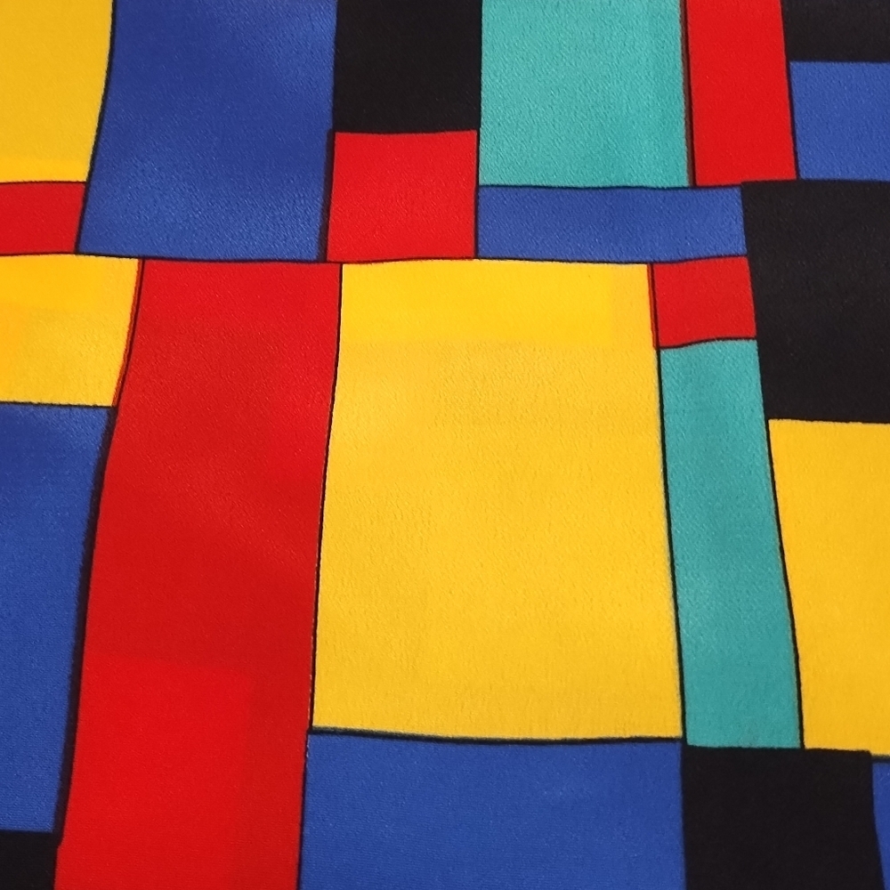 Kathy Che Colorful Geometric Pattern Top - Picture 5 of 6